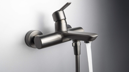 Bateria wannowa ścienna stała titanium Arnika BQA D10N