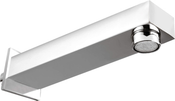 Wylewka wannowa kwadratowa - 176 mm stała chrom Cascada NAC 082K