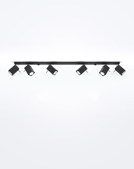 Plafon MERIDA 6L czarny