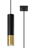 Lampa wisząca LOOPEZ 1 czarny/złoty