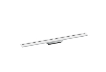 AX Drain Element zewnętrzny odpływu liniowego 800, montaż odsunięty od ściany, Biały Matowy