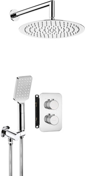 Zestaw prysznicowy podtynkowy z BOXem termostatycznym stała chrom Therm BXYZ0EBT