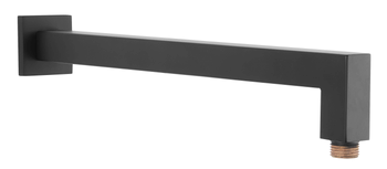 Ramię natrysku do deszczowni kwadratowe, L-350mm, czarne