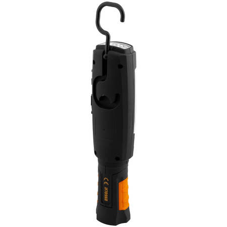 LAMPA AKU. 3W + 6 LED, OBROTOWA 360* MAGNETYCZNA
