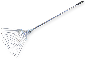 Grabie wachlarzowe metalowe, regulowane z trzonkiem