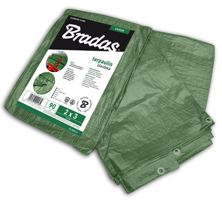 Plandeka wzmacniana GREEN 5 x 6m, 90g