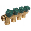 Rozdzielacz mosiężny do wody pitnej 4 obwody 3/4" Herz 2853004
