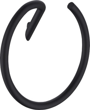 Wieszak na ręcznik ścienny - okrągły nero ADI N611