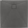 Brodzik granitowy kwadratowy 90x90 cm antracyt metalik KQR T41B