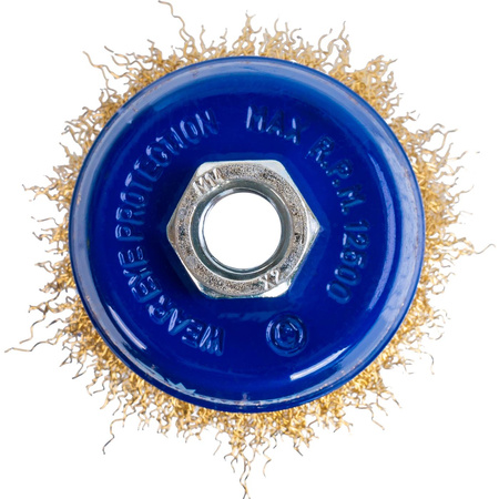 SZCZOTKA DO SZLIF. DOCZOŁOWA 75 MM MOSIĄDZOWANA