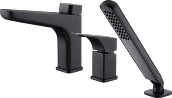 Bateria wannowa 3-otworowa stała nero Hiacynt BQH N13M