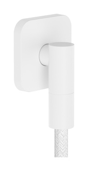 AX Wall outlet Fine Przyłącze węża, softsquare, Biały Matowy