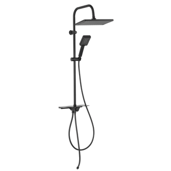KANTO VL zestaw natryskowy z deszczownią, czarny