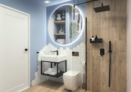 Szczotka WC wolnostojąca nero ADM N712