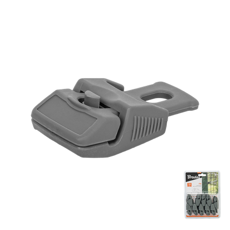 BUNGEE CORD CLIPS klips zaciskowy z uchwytem, grey