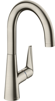 HG Talis M51 Jednouchwytowa bateria kuchenna 220, 1jet, Stal Szlachetna Finish