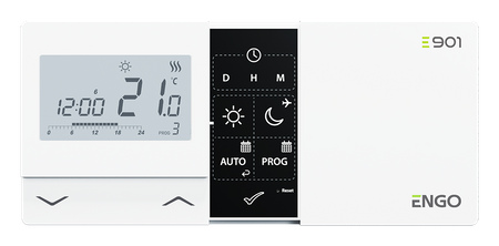 Regulator temperatur przewodowy, tygodniowy, elektroniczny