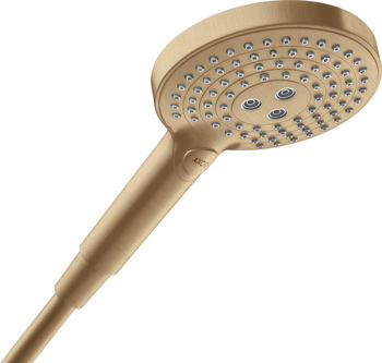 AX ShowerSolutions Główka prysznicowa 120 3jet, Brąz Szczotkowany