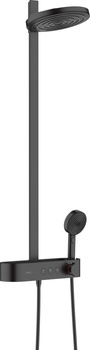 HG Pulsify S Komplet prysznicowy 260 2jet z termostatem ShowerTablet Select 400, Czarny Matowy