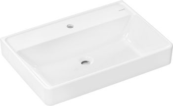 HG Xanuia Q Umywalka wisząca 700/480 z otworem na baterię, bez przelewu, SmartClean, Biały