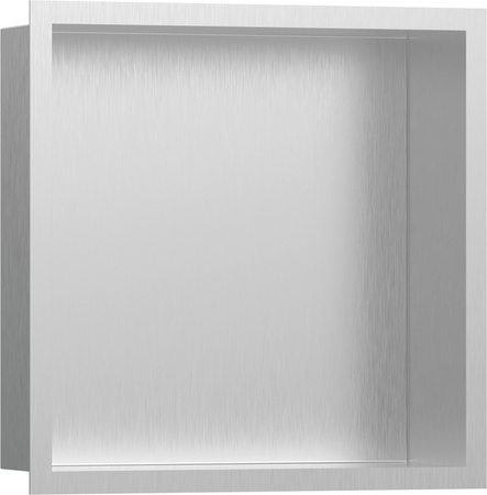 HG XtraStoris Individual Wnęka ścienna Stal Szlachetna Szczotkowana z ozdobną ramką 300/300/100, Stal Szlachetna Szczotkowana