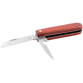 NÓŻ MONTERSKI Z DWOMA OSTRZAMI