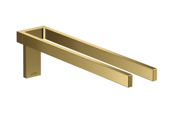 AX Universal Rectangular Wieszak na ręczniki, 2-ramienny, Złoty Optyczny Polerowany
