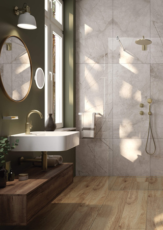 Umywalka ceramiczna nablatowa/ścienna z miejscem na baterię biały CDY 6U5W