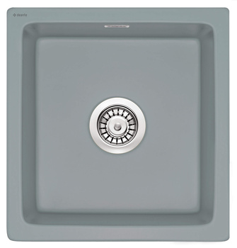 Zlewozmywak ceramiczny 1-komorowy szary stal ZCB 3103