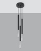 Lampa wisząca MOZAICA 3P czarny/chrom