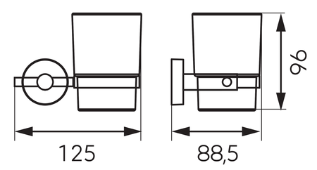 EMOTION mydelniczka stalowa, chrom