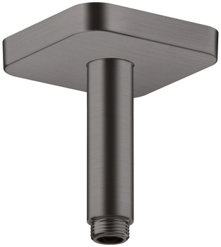 AX ShowerSolutions Przyłącze sufitowe 100 mm, softsquare, Czarny Chrom Szczotkowany