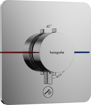 HG ShowerSelect Comfort Q Bateria termostatyczna do 1 odbiornika z dodatkowym wyjściem, podtynkowa, Chrom