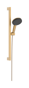 HG Raindance Alive Select S Zestaw prysznicowy 125 3jet EcoSmart z drążkiem Unica E Puro 65 cm EasySlide, Brąz Szczotkowany