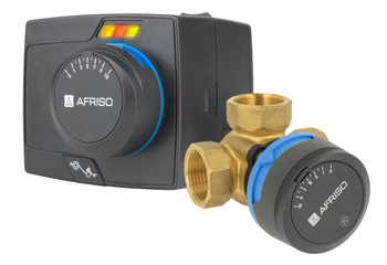 Zestaw regulacyjny ProClick: 3-drogowy obrotowy zawór mieszający ARV 382 Vario ProClick, DN20, Rp3/4", Kvs 3,5 - 9 m3/h + siłownik elektryczny ARM 343 ProClick