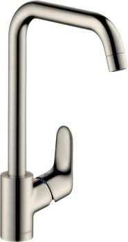 HG Focus M41 Jednouchwytowa bateria kuchenna 260, 1jet, Stal Szlachetna Finish