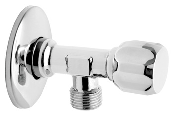 Zawór grzybkowy kątowy z metalowym uchwytem 1-2" x 3-8