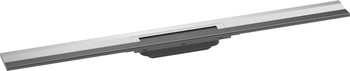 HG RainDrain Flex Element zewnętrzny odpływu liniowego 900 z możliwością przycięcia, montaż przyścienny, Chrom