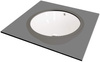 Umywalka ceramiczna podblatowa biały CGA 6U3U