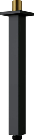 Wylewka prysznicowa sufitowa - 250 mm nero NAC N48K