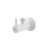 Zawór kątowy z filtrem 1/2"×1/2", okrągły, biały