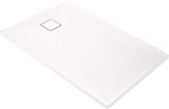 Brodzik granitowy prostokątny 140x90 cm biały KQR A47B