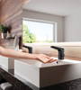 Bateria umywalkowa bezdotykowa z regulacją temperatury - 4xAA nero BQH N29R