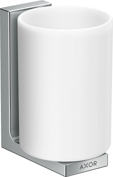 AX Universal Rectangular Kubek na szczoteczki do zębów, Chrom