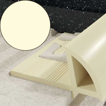 EXCELLENT Profil EN krawędziowy 10 mm długość 250 cm, PVC, kość słoniowa kość słoniowa LIEN.10/001