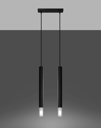 Lampa wisząca WEZYR 2 czarna