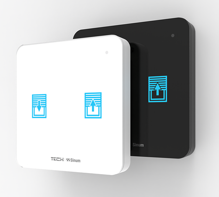 Przewodowy dwupolowy dotykowy szklany włącznik rolet WZ-02m