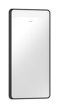 HG Xarita Lite Q Lustro z górnym oświetleniem LED 360/30, włącznik ścienny, Czarny Matowy