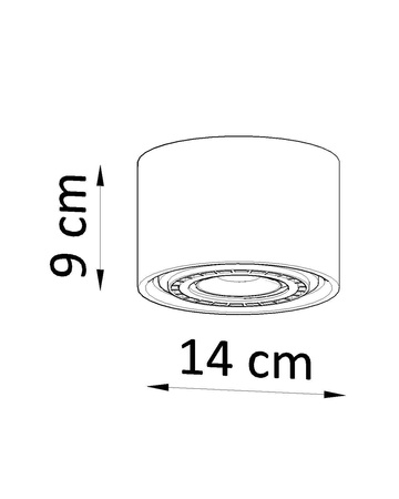 Plafon BASIC 1 beton