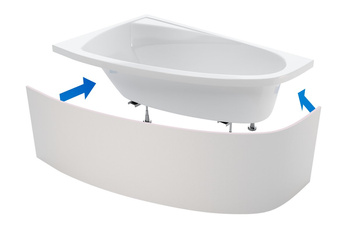 EXCELLENT Flex obudowa do zabudowy wanny narożnej OBEX.N.250WH